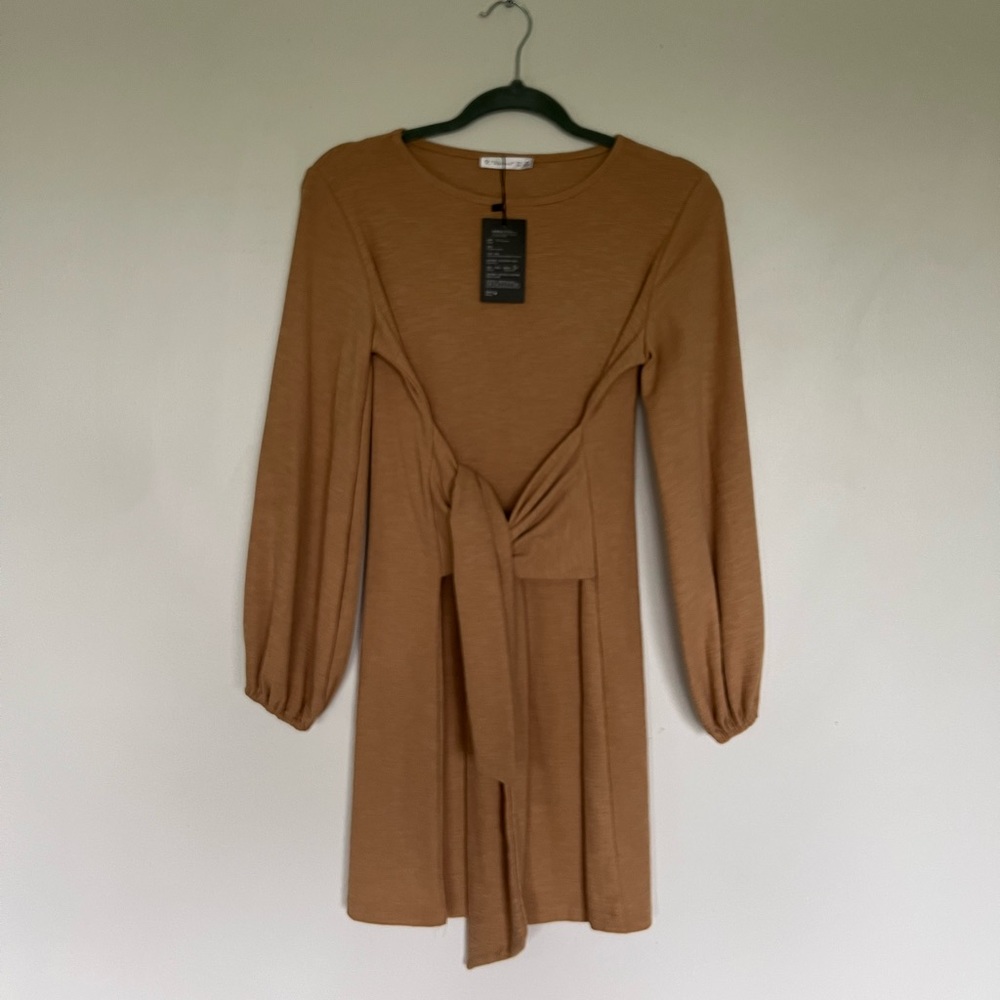 Tan mini dress
